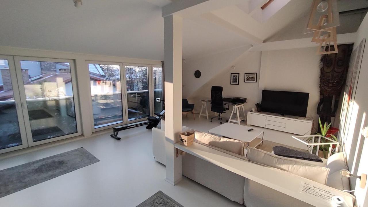 ורשה Loft 85 M2 Wilanow Krolewski Self Checkin מראה חיצוני תמונה
